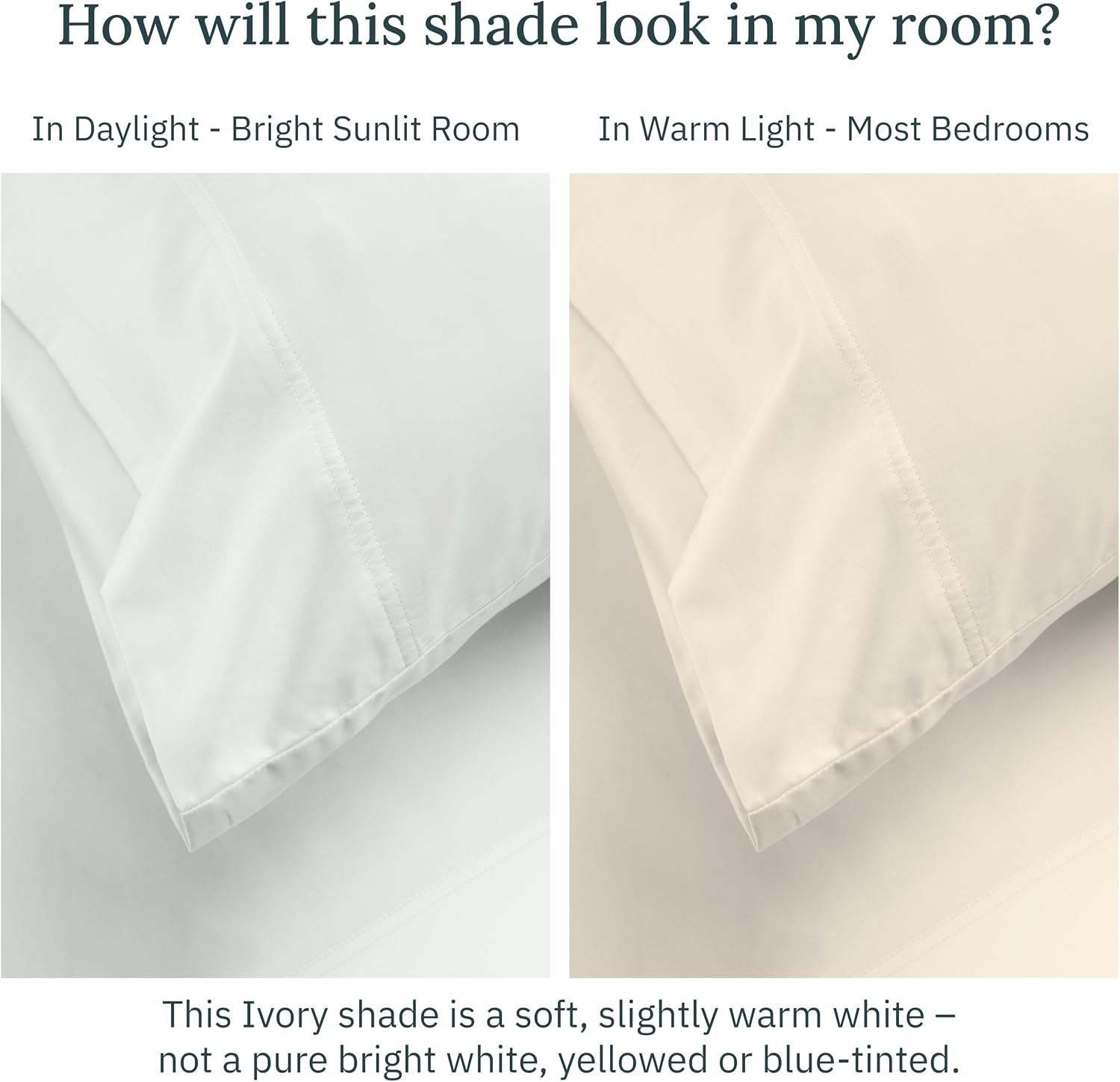 CaliforniaDesignDen California Design Den 100% Egyptian Cotton Pillow Cases Standard Size Set of 2, Sateen Weave, Soft and Breathable Pillo…