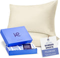 KickoffHome Kickoff Viscose Bamboo Pillowcase, King, Set of 2, 100% Organic Hidden Zippered Viscose Bamboo Pillow Case King Size, Cooling P…