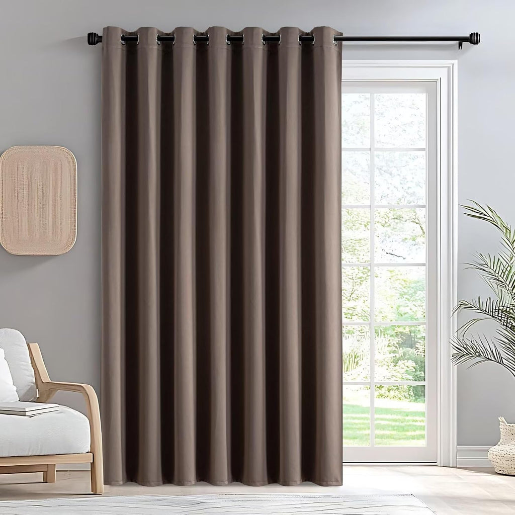 Igemaeve Custom Curtains for Bedroom Customsize, Blackout Curtains 1 Panel Thermal Insulated, Grommet Light Blocking Drapes for Living Room…