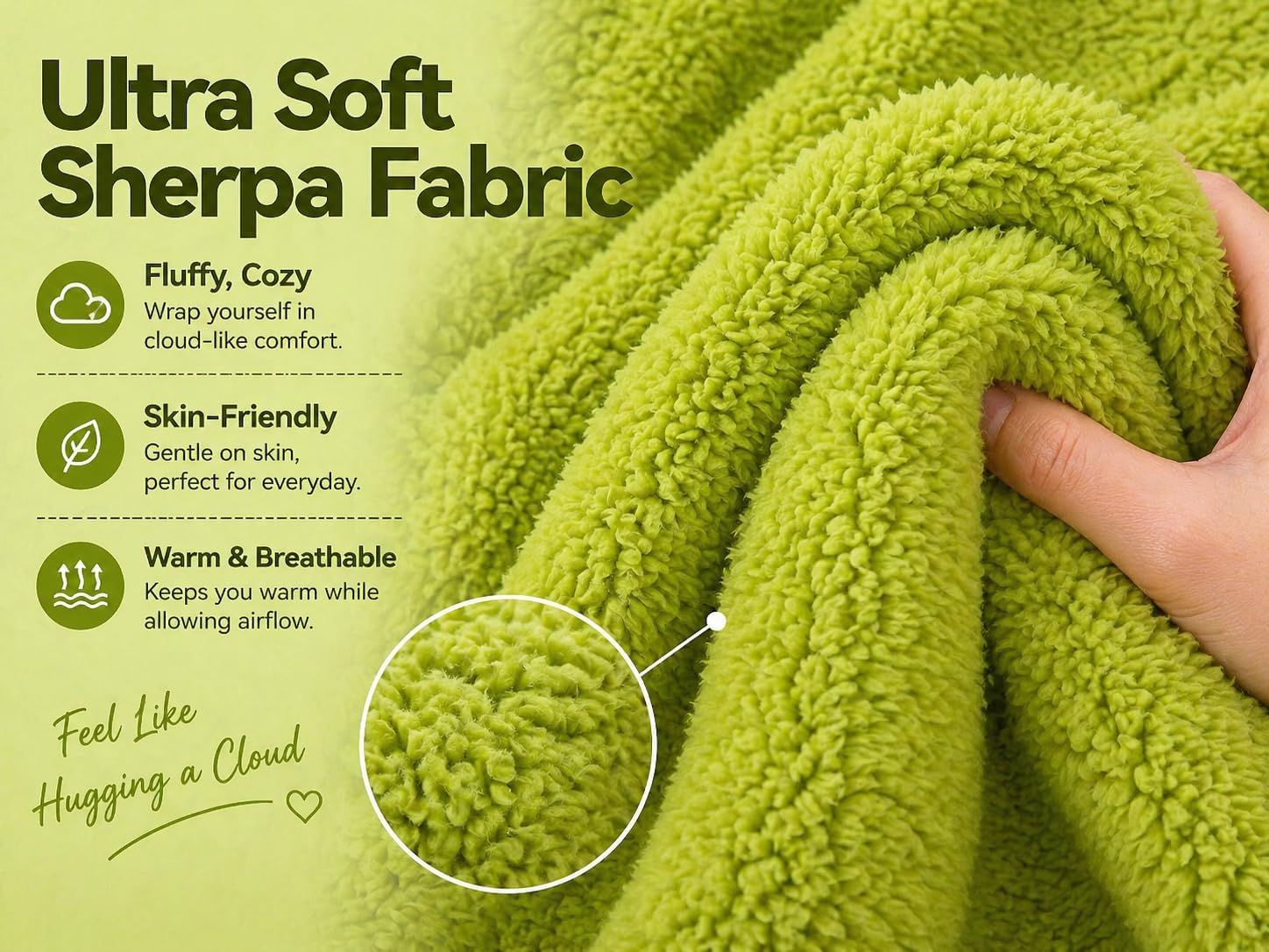 Reafort Sherpa Euro Sham Pillow Cover 26x26 Inch, Ultra Soft Plush Fluffy Decorative Throw Pillow Case with Hidden Zipper, Cozy Cushion Cov…
