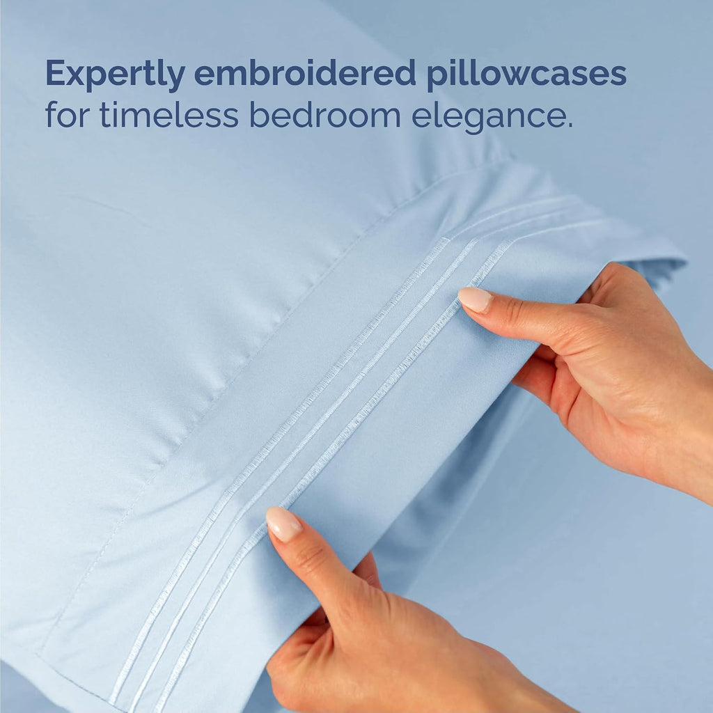 Cal King Size 4 Piece Sheet Set - Comfy Breathable & Cooling Sheets - Hotel Luxury Bed Sheets for Women & Men - Deep Pockets, Easy-Fit…