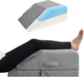 KingPavonini Adjustable Leg Elevation Pillows for Swelling, Cooling Gel Memory Foam Wedge Pillows for After Surgery, Sciatica Back Knee Hip…