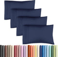 Queen Pillow Cases Set of 4 - Ultra Soft Hotel Quality Pillowcase Covers - Comfy, Cozy & Wrinkle Free - Shrinkage, Stain & Fade Resistant…