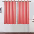 Lemomo Coral Blackout Curtains 52 x 54 Inch Length/Set of 2 Curtain Panels/Thermal Insulated Room Darkening Blackout Curtains for Bedroom 5…