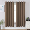 Cucraf Khaki Blackout Curtains 63 inch Length 2 Panels Set, Room Darkening Drapes for Living Room Bedroom, Thermal Insulated Light Blocking…