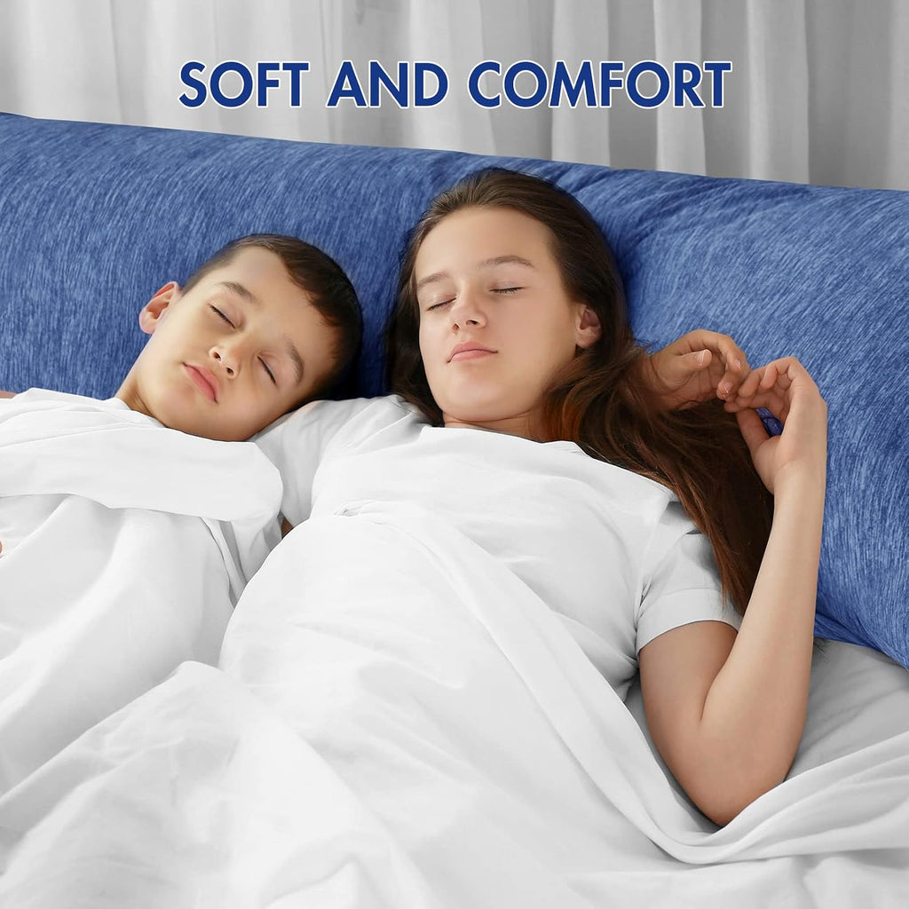 MIULEE Body Pillow for Adults Shredded Memory Foam for Sleeping - Firm and Fluffy Long Pillow w/Removable Cooling Breathable Pillowcase…