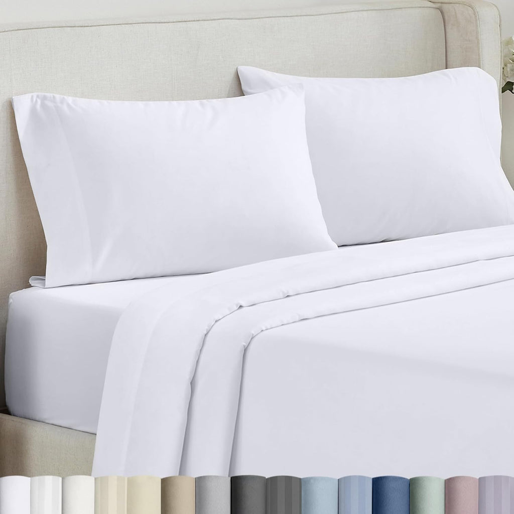 CALIFORNIA DESIGN DEN Soft & Silky 500 Thread Count 100% Cotton Sateen, Cool & Smooth with A Classic Opening, Set of 2 King Pillow Cases…