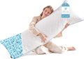 YZ HOME Long Body Pillow for Adults, Firm Body Pillow Shredded Memory Foam, Adjustable Height, Support for Side Sleeping & Pregnant…
