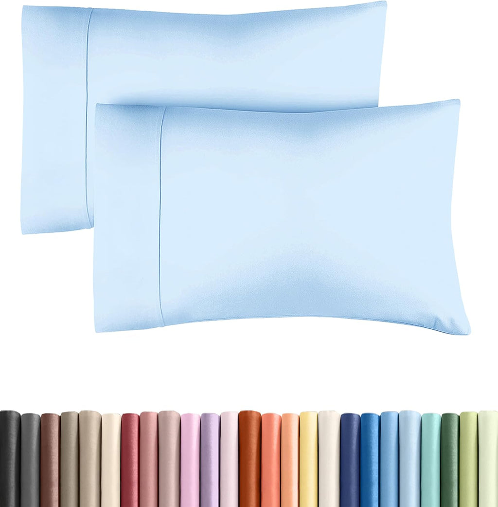 CGKUnlimited King Pillow Cases - 2 Pack - Super Soft Pillowcase Covers - Envelope Enclosure - Hotel Quality Pillow Protectors - Wrinkle Fre…