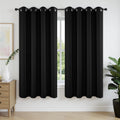 Joydeco Blackout Curtains 45 Inch Length 2 Panels Set, Thermal Insulated Long Curtains& Drapes 2 Burg, Room Darkening Grommet Drapes for Li…