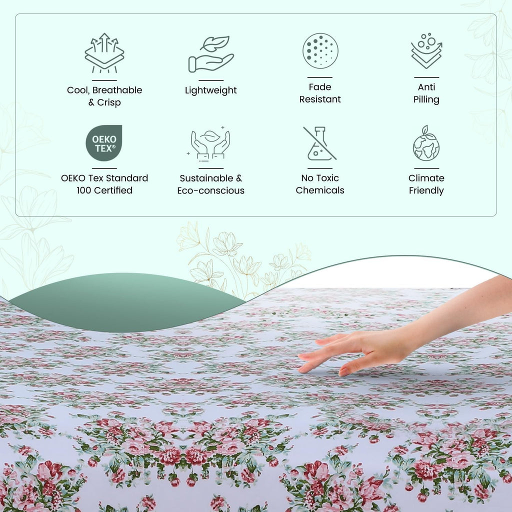 Featherstitchnewyork Feather & Stitch Softest 100% Cotton Sheets, 300 Thread Count Percale Weave Bedding, 16" Deep Pocket, Cooling Sheets,…