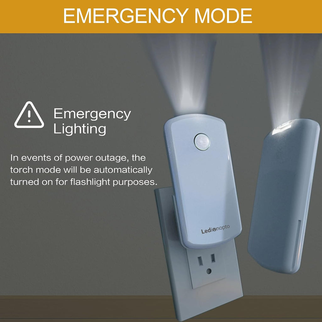 Night Light Plug into Wall with Motion Sensor, Auto On/Off, Portable with 3 Adjustable Modes, Nightlight for Kids, Nursery, Bedroom…