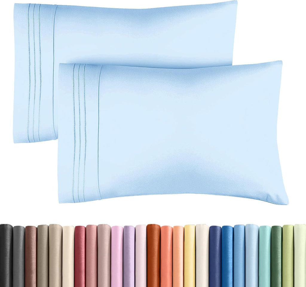 King Pillow Cases Set of 2 - Ultra Soft Hotel Quality Pillowcase Covers - Comfy, Cozy & Wrinkle Free - Shrinkage, Stain & Fade Resistant…