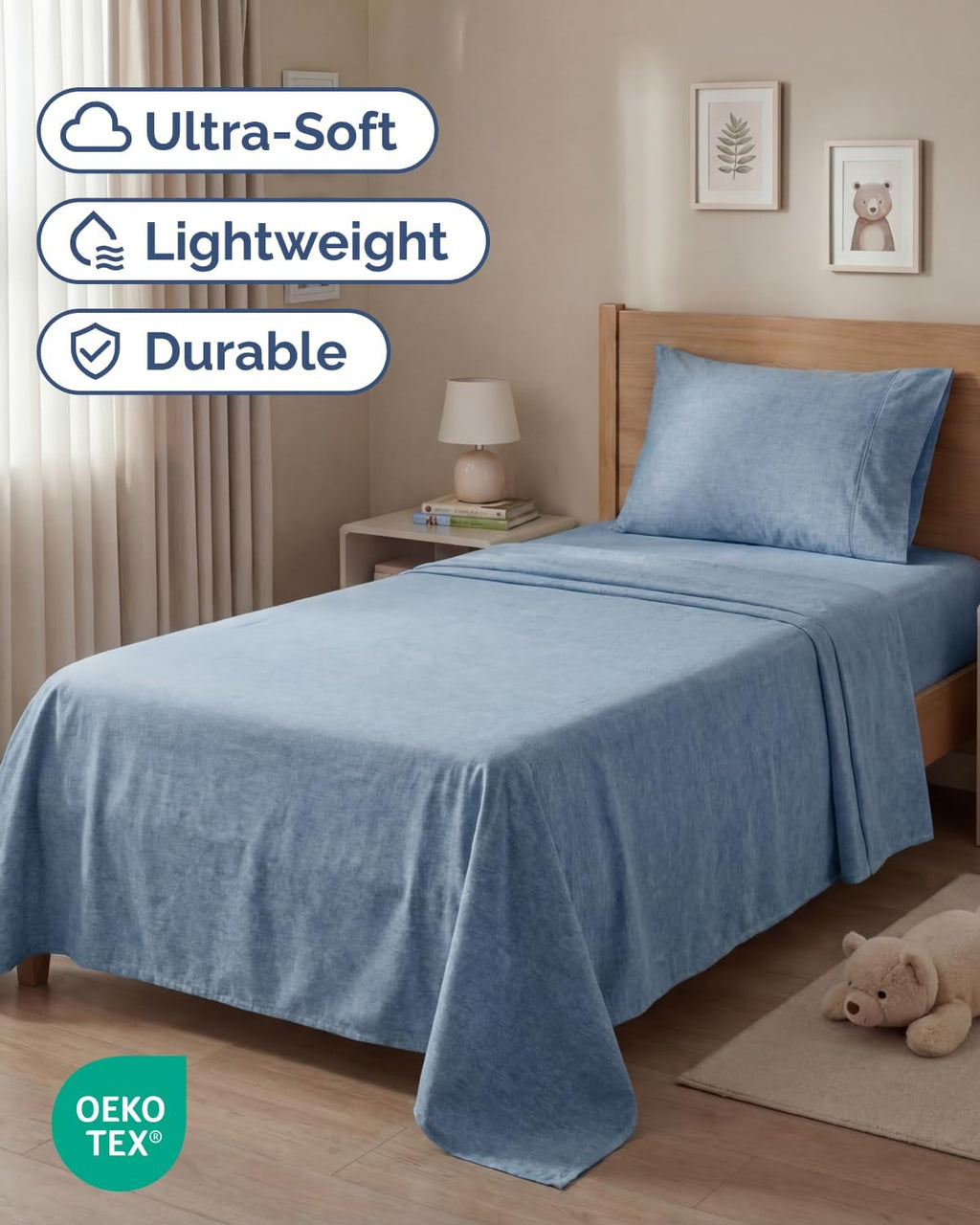 Twin Size 3 Piece Sheet Set - Comfy Breathable & Cooling Sheets - Hotel Luxury Bed Sheets for Women & Men - Deep Pockets, Easy-Fit, Soft…