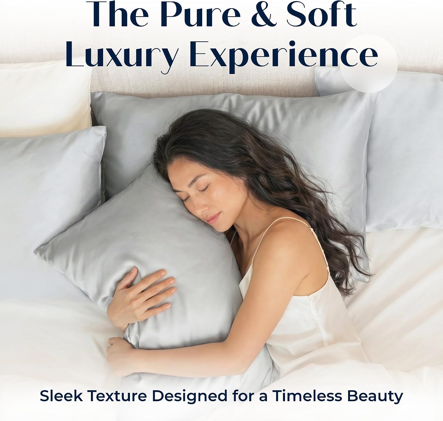 Mulberry Silk Pillowcase – Pure Silk Pillow Cover for Healthier Hair & Smoother Skin – Soft, Breathable and Temperature-Regulating…