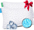 Cooling Pillows King Size Set of 2, CertiPUR-US Shredded Memory Foam Pillows, Soft Yet Supportive Pillow for Sleeping, Cool Pillow for Hot…