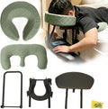 Qittoci Massage Headrest for Bed – Adjustable Face Cradle with Arm Rest, Memory Foam Pillow & Home Massage Kit. Ideal for Bedside Ma…