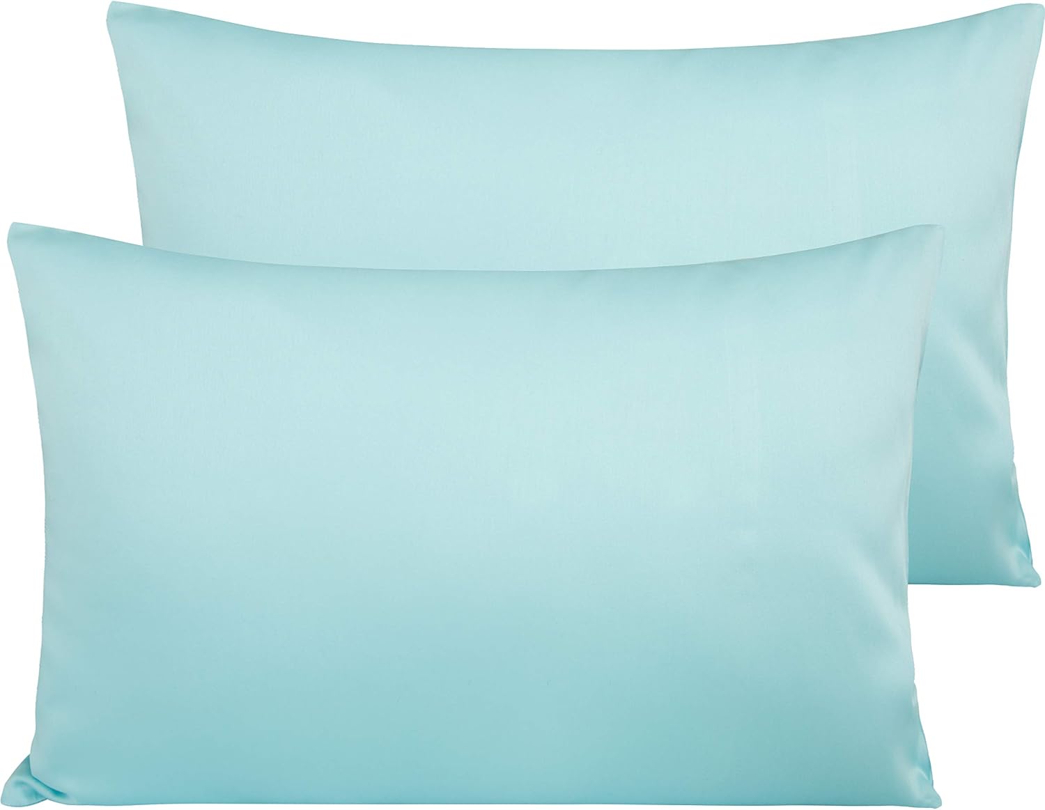 NTBAY Egyptian Cotton Queen Pillowcases - Set of 2, 500 Thread Count Cotton Pillowcases - Soft and Breathable Envelope Closure Pillow…