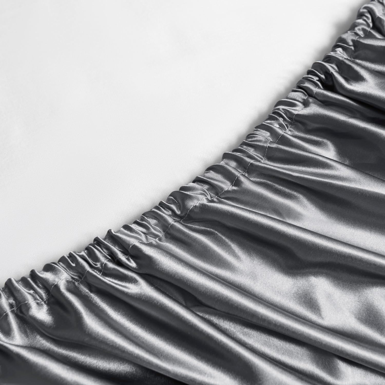 Golal Satin Sheets California King Size - 4 Pieces Luxury Silky Soft Bed Sheets, Wrinkle-Free Dark Grey Satin Silk Sheet Set with 1 Deep Po…