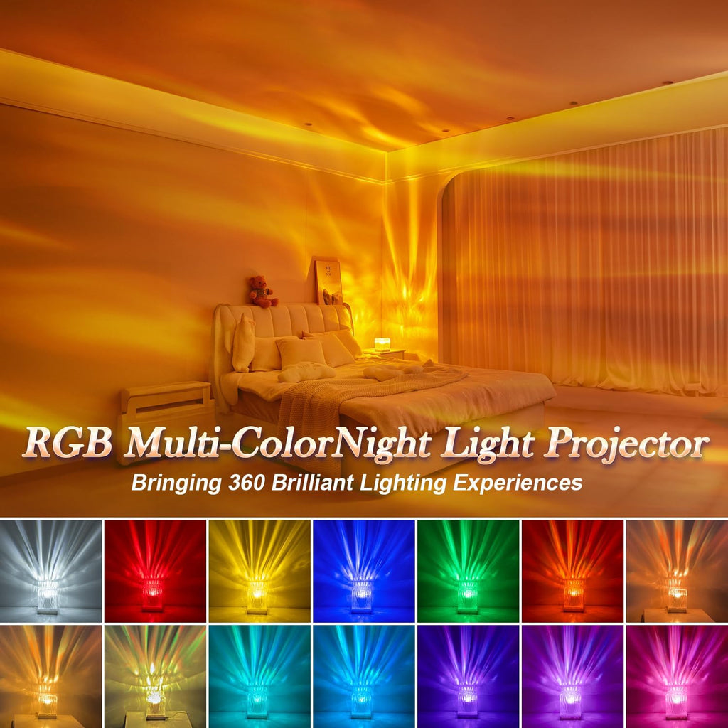 One Fire Teenager Girl Gift Ideas Northern Lights Projector,18 Colors Aurora Light Projector, Dimmable Aurora Projector Mood Lighting for…