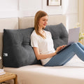 IASEAHK Headboard Pillow Twin, Triangle Pillows for Headboard, Head Board Backrest Wedge Pillow for Reading Sitting Working, Daybed…