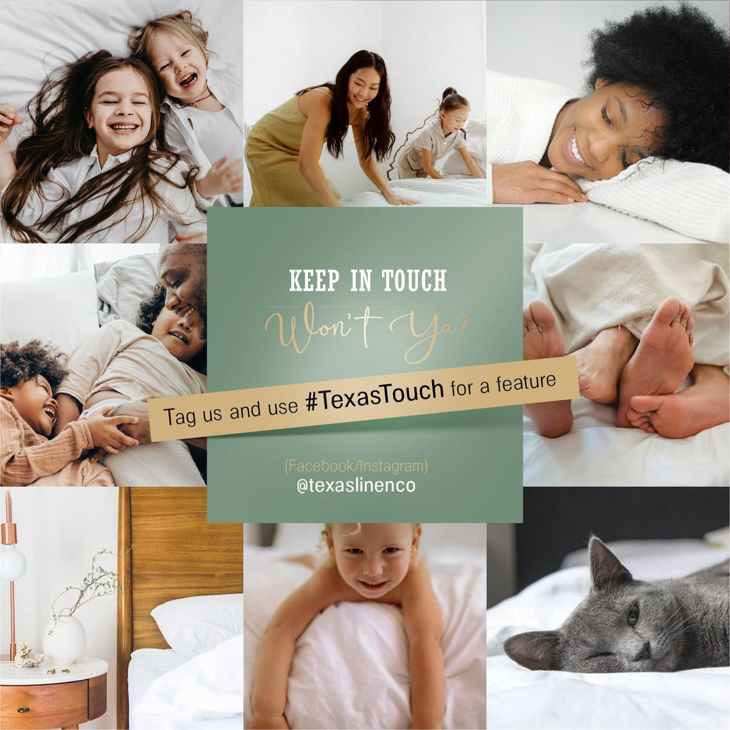 TEXAS LINEN CO. 100% Organic Cotton Percale Sheets King Size - 4 PC Organic Cotton King Size Percale Printed Sheet Sets, Soft, Crisp…
