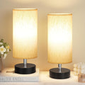 PartageiZ Small Table Lamp for Bedroom Set of 2 - Bedside Lamps for Night Stands, Minimalist Nightstand Light Lamp, Desk Lamps for…