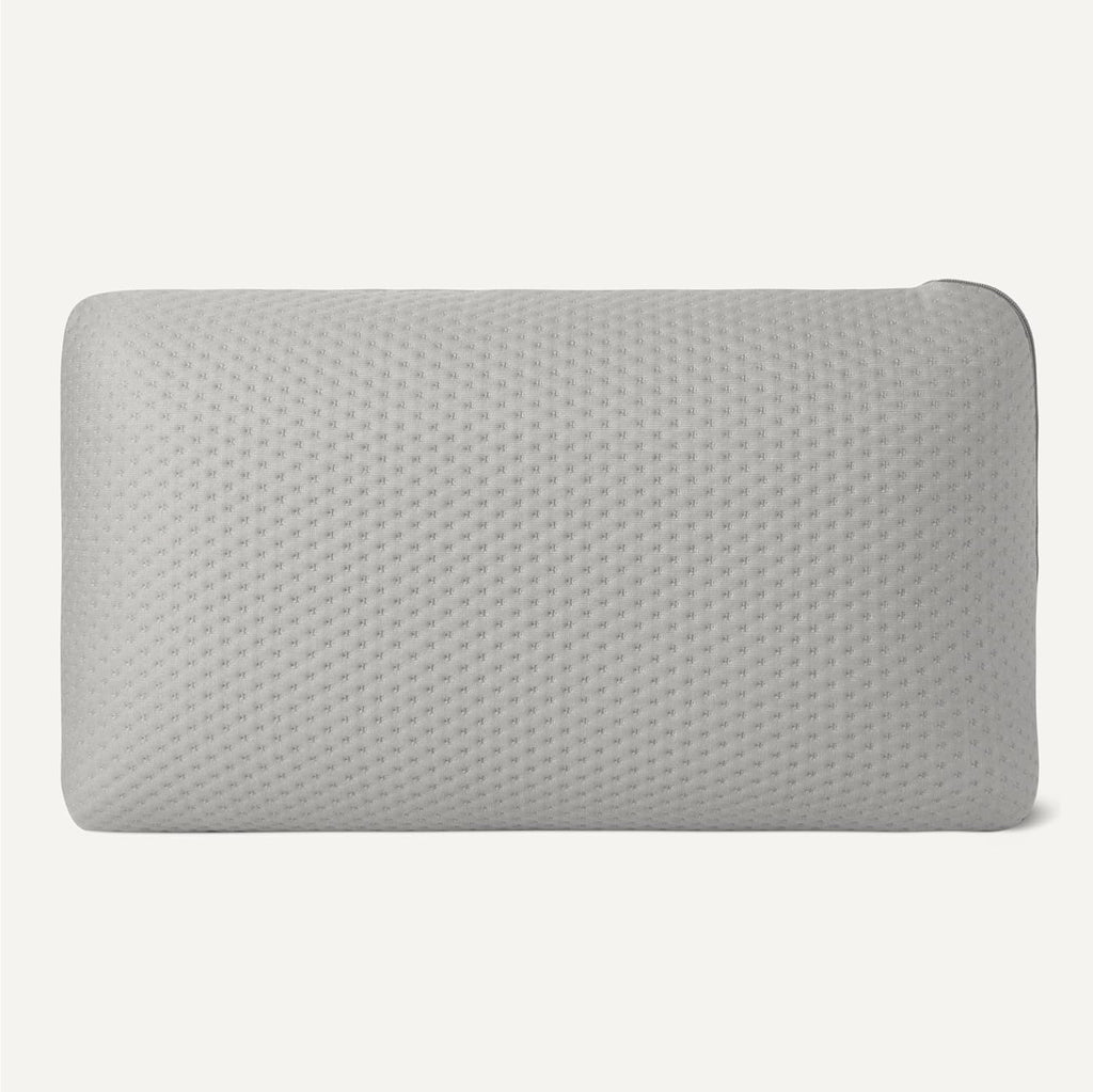 AmazonBasics Amazon Basics Camping Pillow, Memory Foam Travel Pillow with Washable Cover Grey