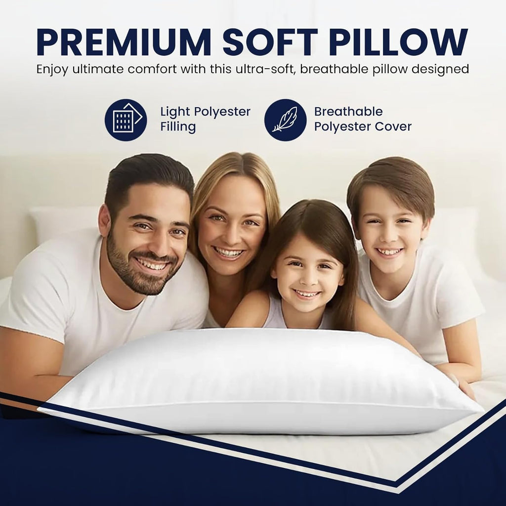 REST DOSE Bed Pillows for Sleeping, Set of 2 – Cooling, Hotel Quality with Soft Down Alternative Fill for Back, Stomach & Side Sleep…