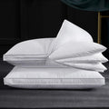 Three Geese Adjustable Layer Goose Feather Pillow, Assemblable Bed Pillow,100% Soft Organic Cotton Cover, Good for Side and Back Stomach…