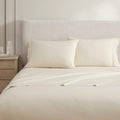 MarthaStewart Martha Stewart - King Size Sheets Set, Crisp & Tailored Cooling Sheets w/a Naturally Smooth Cotton Percale Lightweight Feel -…
