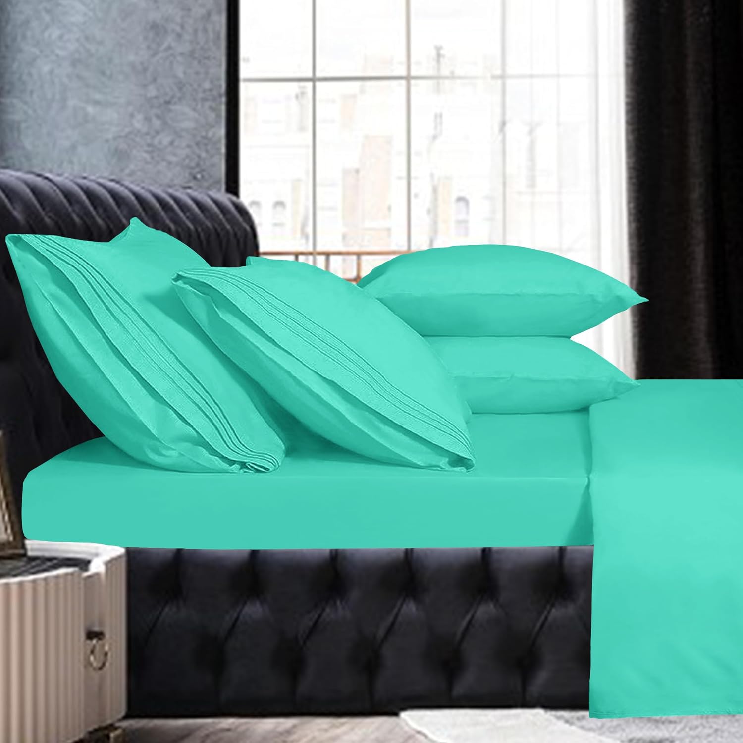 Mocassi Twin XL Sheet Set - Luxury Hotel 1800 Premier Bedding Sheets & Pillowcases - Ultra Soft Breathable & Cooling Bed Sheets - Deep…