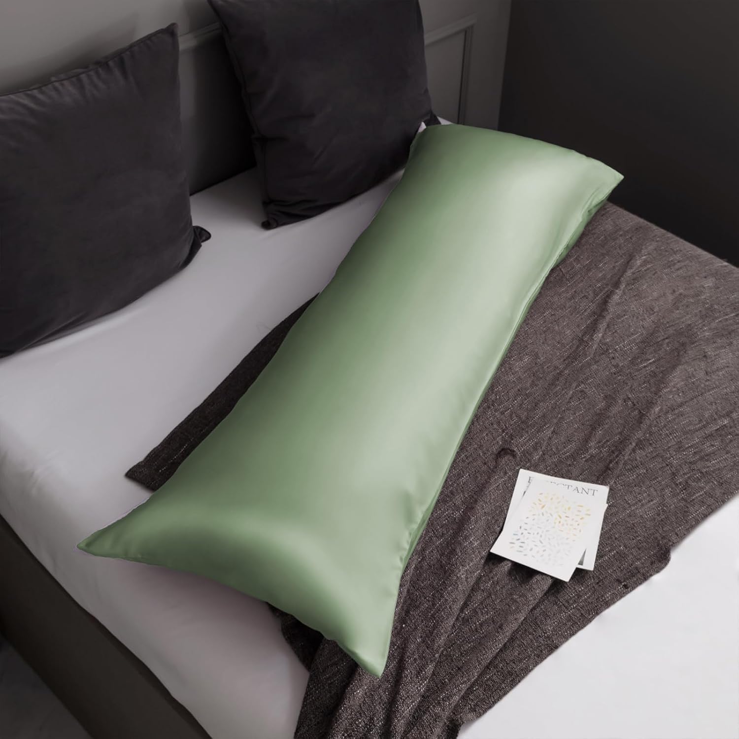 TELUS Body Cooling Pillow Case Cover, Bamboo Rayon & Lyocell Pillowcase with Zipper Closure, Breathable Pillow Case for Hot Sleepers and…