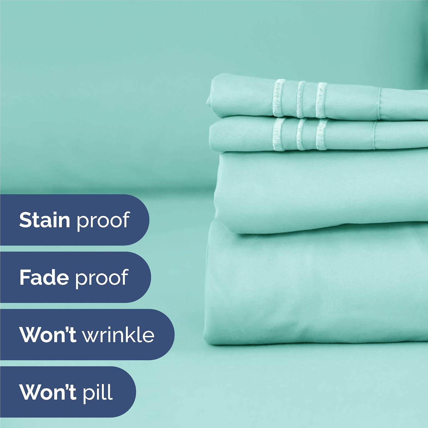 Split King Size 5 Piece Sheet Set - Comfy Breathable & Cooling Sheets - Hotel Luxury Bed Sheets for Women & Men - Deep Pockets, Easy-Fit…