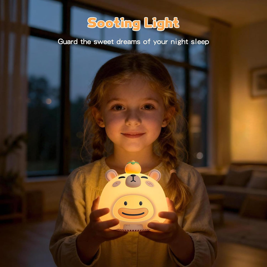 Baby Sound Machine, 20 Soothing Sounds White Nosie for Sleeping, Rechargeable Night Light with Speaker, 3 Brightness Levels Remote and…