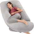 U-Shaped Full Body Pregnancy Pillow for Sleeping – 57" Maternity Pillow with Removable Cover, Support for Back, Legs, Belly & Hips…