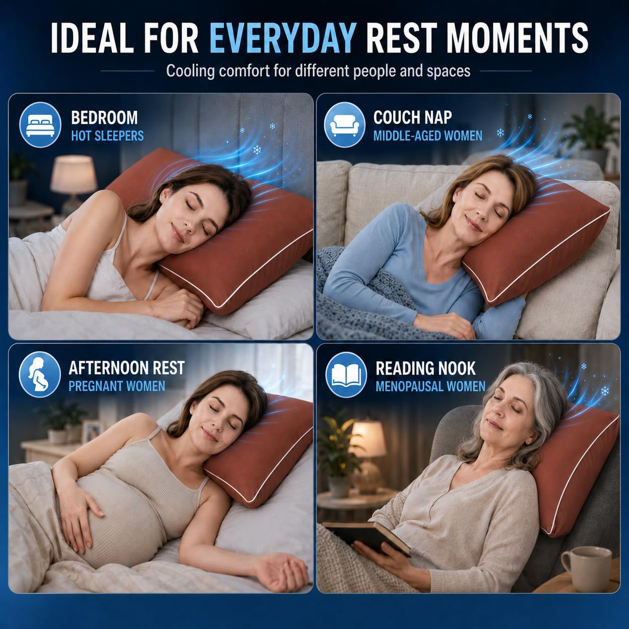 Cieltown Cooling Pillow Cases for Hot-Sleepers: Q-Max ≥0.4 Nylon Spandex Cool-to-Touch for Night Sweats - Waffle Weave for Dry & Com…