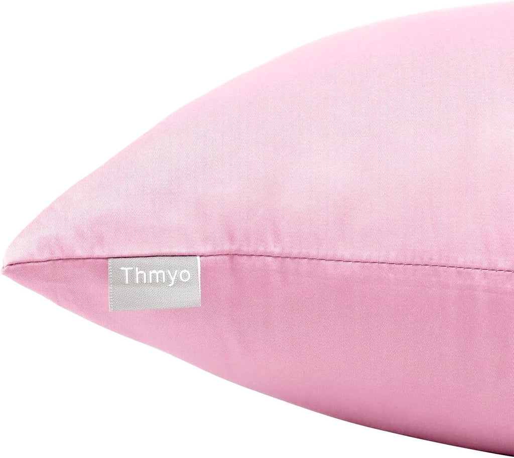 Thmyo 4-Pack 100% Cotton Comfortable Solid Decorative Throw Pillow Case Square Cushion Cover Pillowcases Sublimation Blank DIY Pillow Cover…