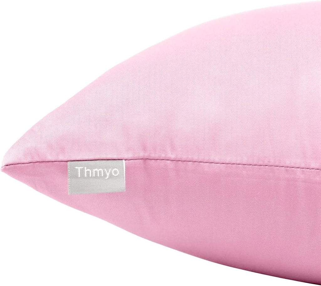 Thmyo 4-Pack 100% Cotton Comfortable Solid Decorative Throw Pillow Case Square Cushion Cover Pillowcases Sublimation Blank DIY Pillow Cover…