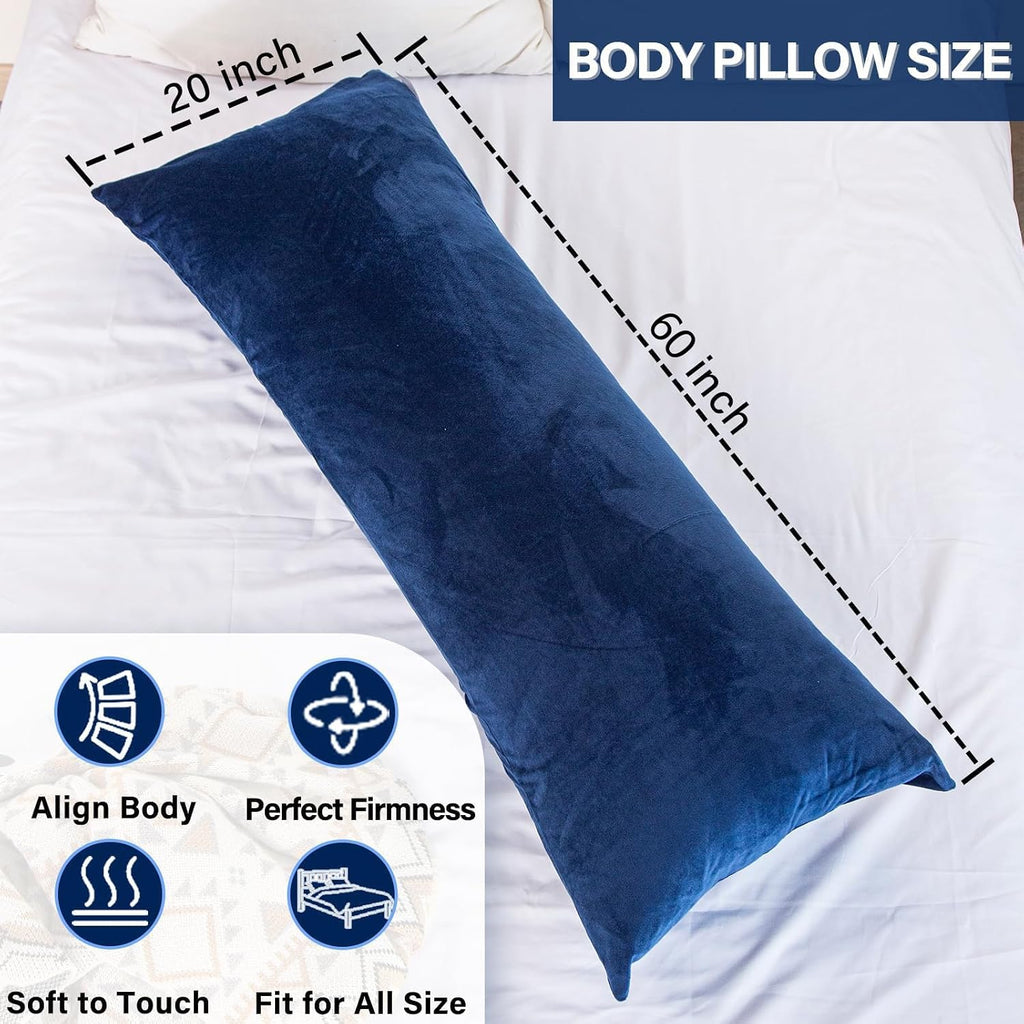 1 MIDDLE ONE Body Pillow, Memory Foam Body Pillows for Adults Sleeping, Long Pillow for Bed, Big Large Firm Full Body Pillow for Side…