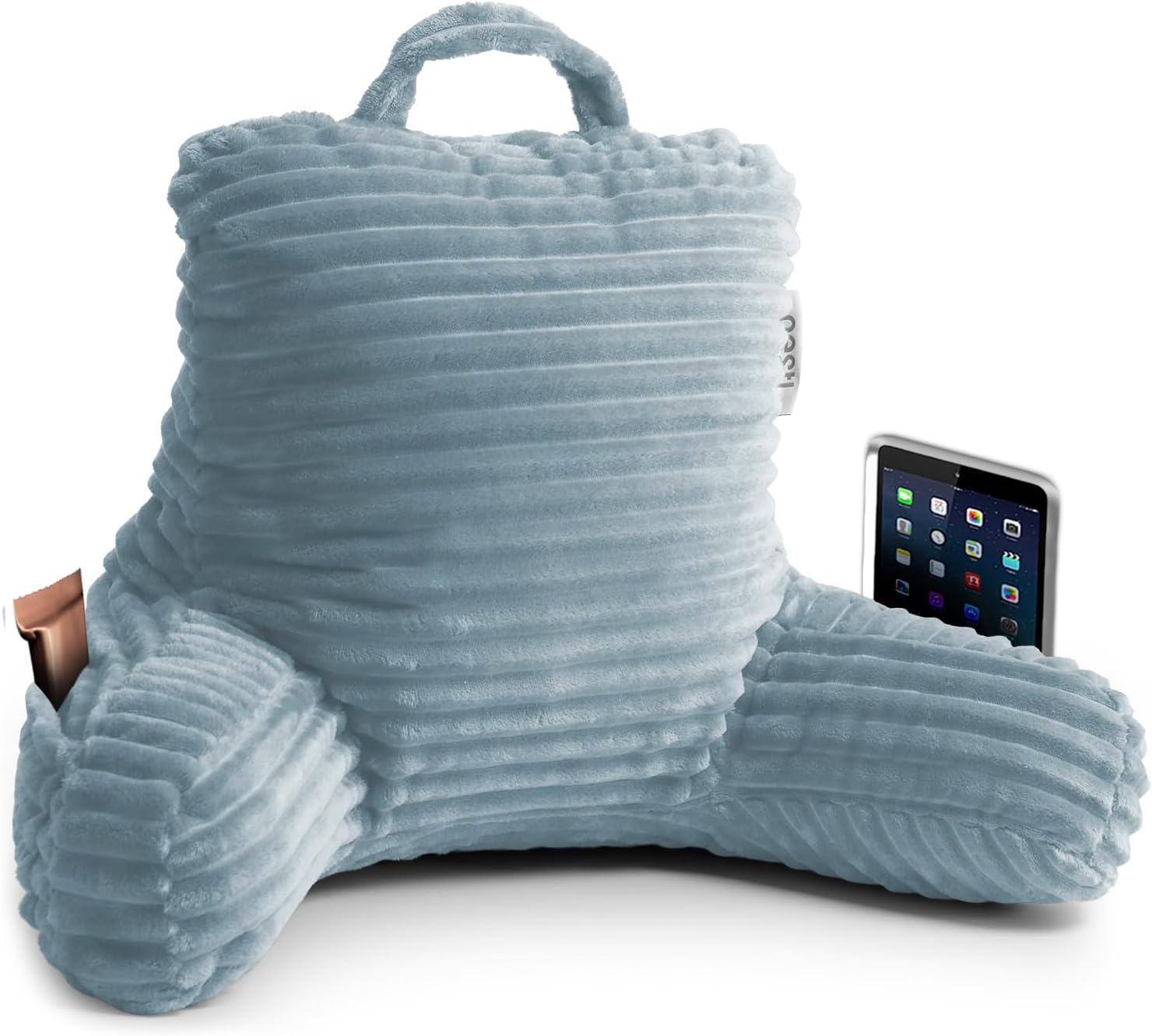 Nestl Reading Pillow for Kids & Teens with Shredded Memory Foam, Luxe Cut Plush Backrest Pillows for Reading and Gaming, For use on…