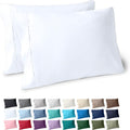 BareHome Bare Home Microfiber Pillow Cases - King Size Set of 2 - Cooling Pillowcases - Double Brushed - White Pillowcases 2 Pack - Easy Ca…