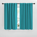 NICETOWN Blackout Curtains and Drapes for Kitchen - (Peacock Teal Color) 42 inches Wide by 40 inches Long, 2 Panels Set, Thermal…