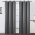 Lemomo Grey Thermal Blackout Curtains/38 x 84 Inch/Set of 2 Panels Room Darkening Curtains for Bedroom 84 Inch Grey