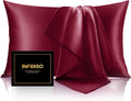 Infiixso Mulberry Silk Pillowcase for Hair and Skin, Silk Pillow Cases Queen Size Set of 2 with Hidden Zipper 20x30 Inches, Smooth and Soft…