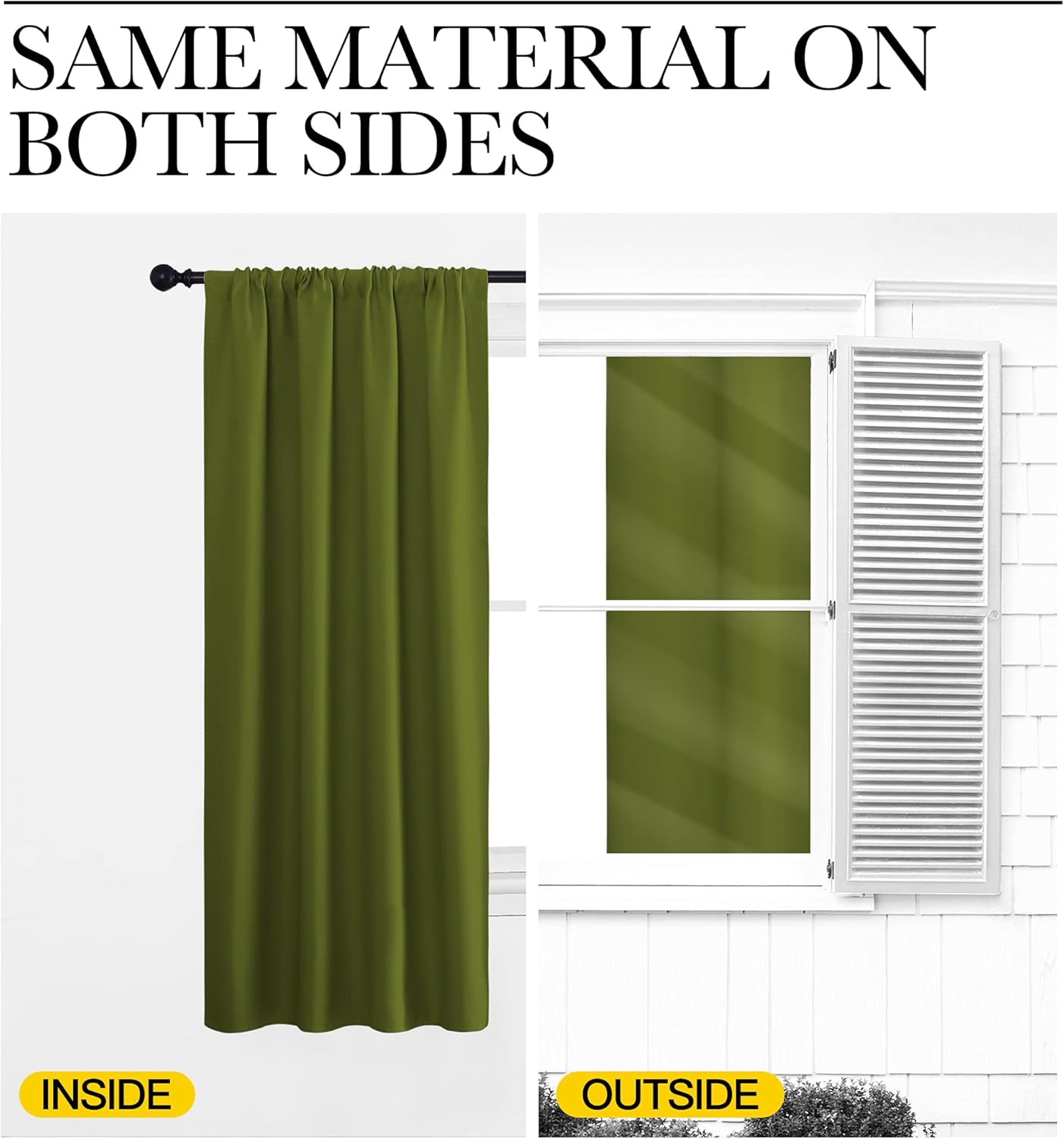 NICETOWN Blackout Christmas Curtains for Living Curtains, Bedroom Draperies with Rod Pocket, Nursery Essential Thermal Insulated Blackout…