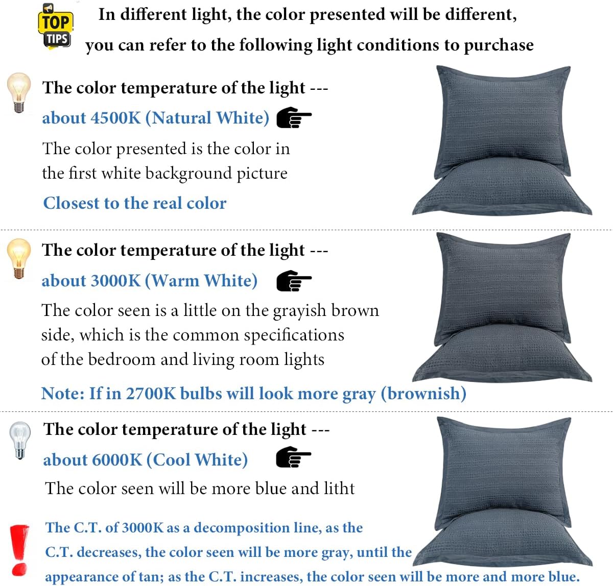 Cocoploceus Standard Pillowcase Set of 2 20X26 Pillow Covers Cotton Bed Pillow Shams Soft Decorative Pillow Cases with Envelope Closure, Bl…