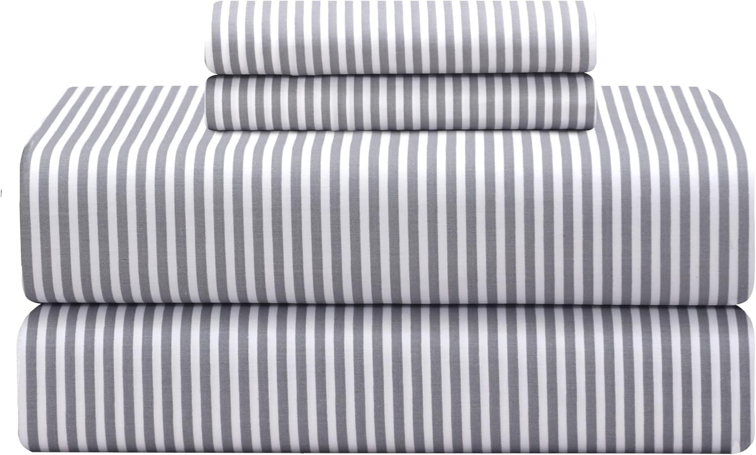 Featherstitchnewyork Feather & Stitch Softest 100% Cotton Sheets, 300 Thread Count Percale Weave Bedding, 16" Deep Pocket, Cooling Sheets,…
