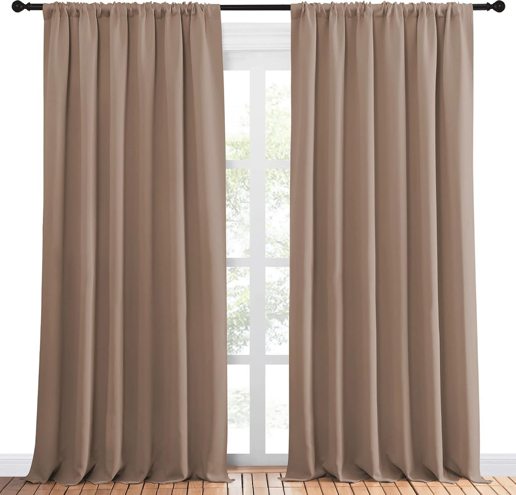 NICETOWN Room Darkening Curtains for Bedroom - Home Decoration Privacy Protection Thermal Insulated Solid Drapes/Draperies for Sliding…