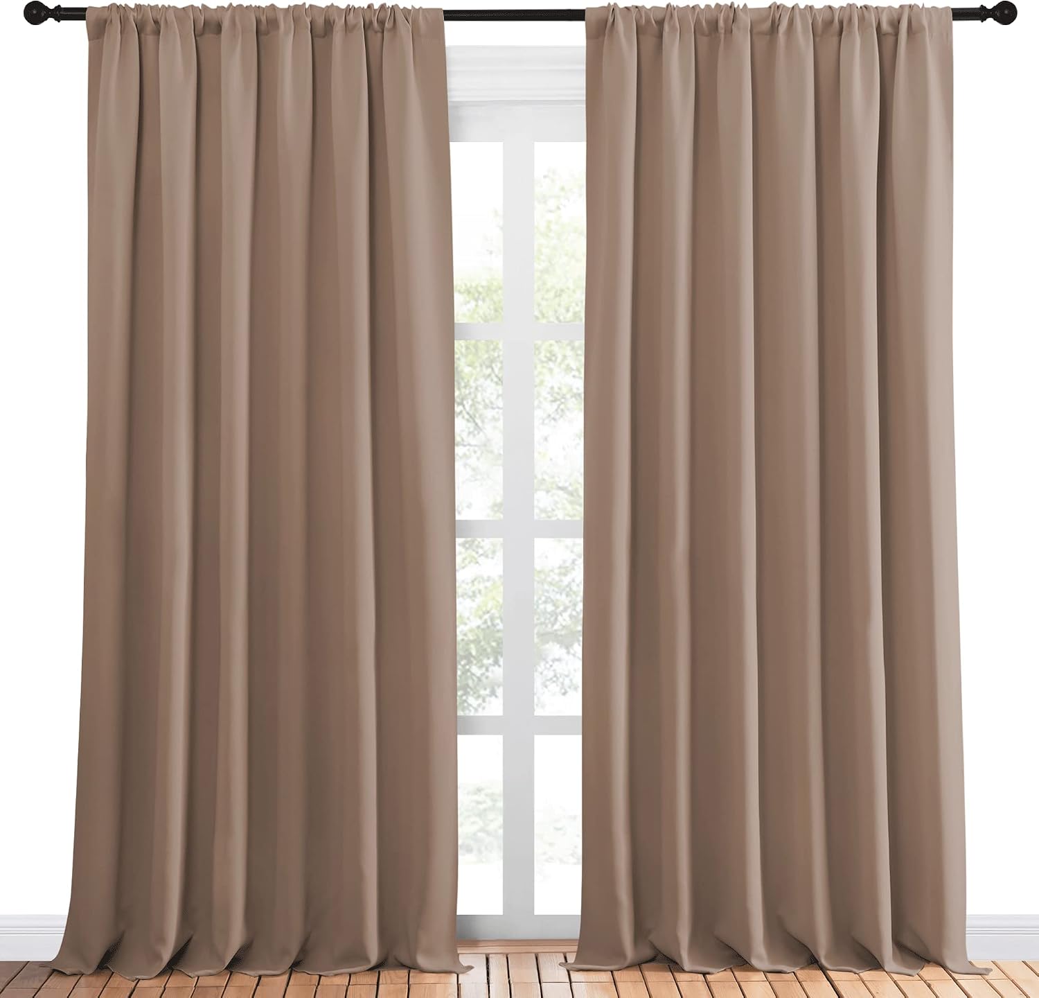 NICETOWN Room Darkening Curtains for Bedroom - Home Decoration Privacy Protection Thermal Insulated Solid Drapes/Draperies for Sliding…